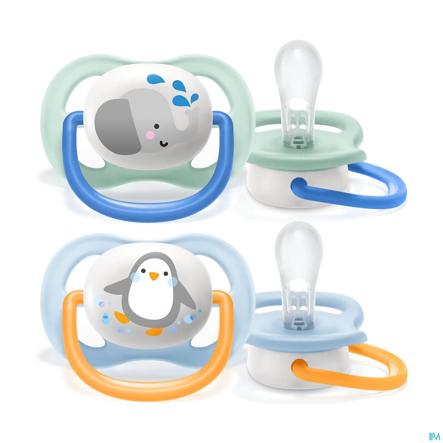 Avent Sucette Ultra Air Mixte Animaux 0/6mois Scf080/11 X2