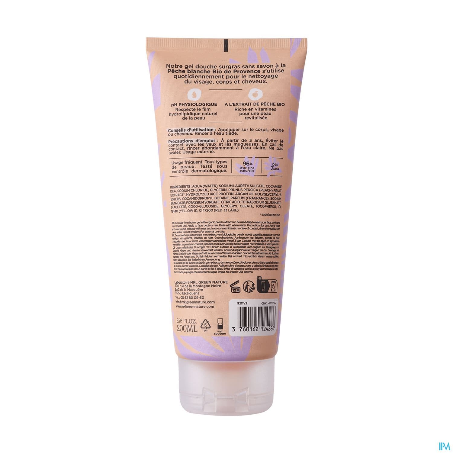 MKL ETHIK GEL DCH PECHE 200ML