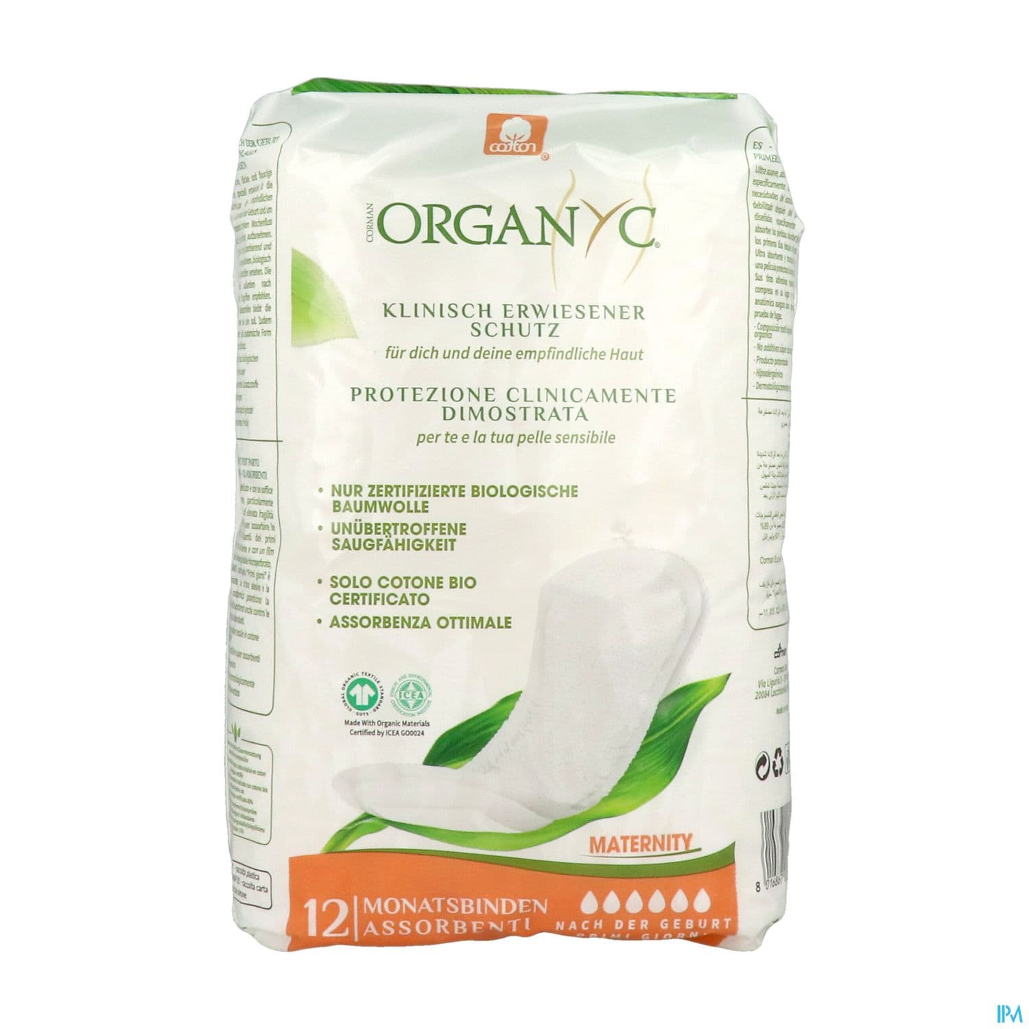 ORGANYC MATERNITY 1ER JOURS 12U