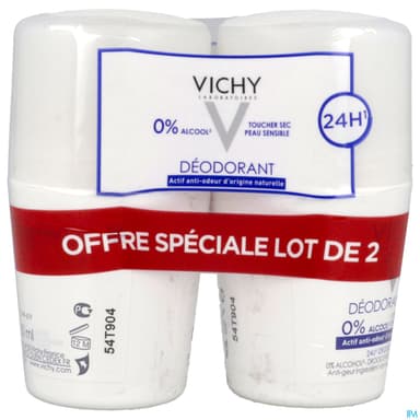 VICHY DEOD S/ALU BILLE 50ML X2