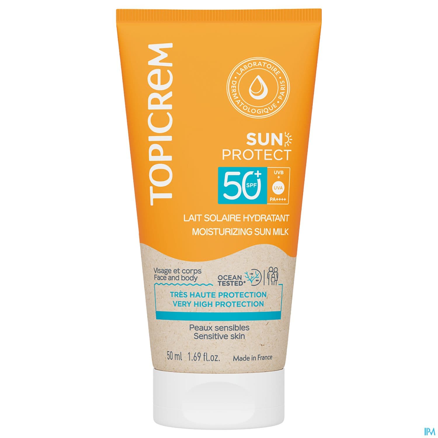 TOPICREM SUN PROT LAIT SPF50+.50ML