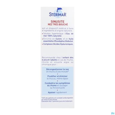 Sterimar Sinusite Nez Tres Bouche Spray 20ml