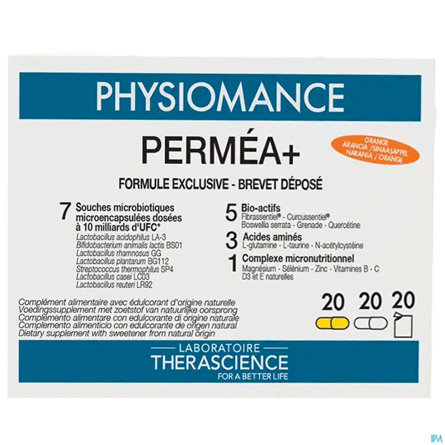 Therascience Physiomance Permea+ Sachet 20 + Comprime 40
