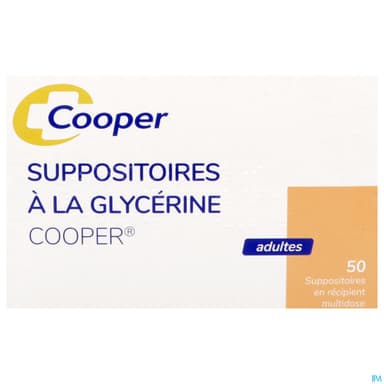 Cooper Suppositoire Glycerine Adulte 50