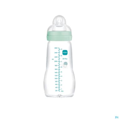 BIB MAM VER 1AGE DEB/2 BLEU 260ML