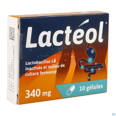 LACTEOL 340MG GELULE 10