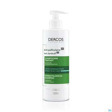 DERCOS DS SH A/PEL GRAS NORM 390ML