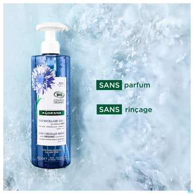 KLORANE EAU MICEL 3EN1 FL400ML