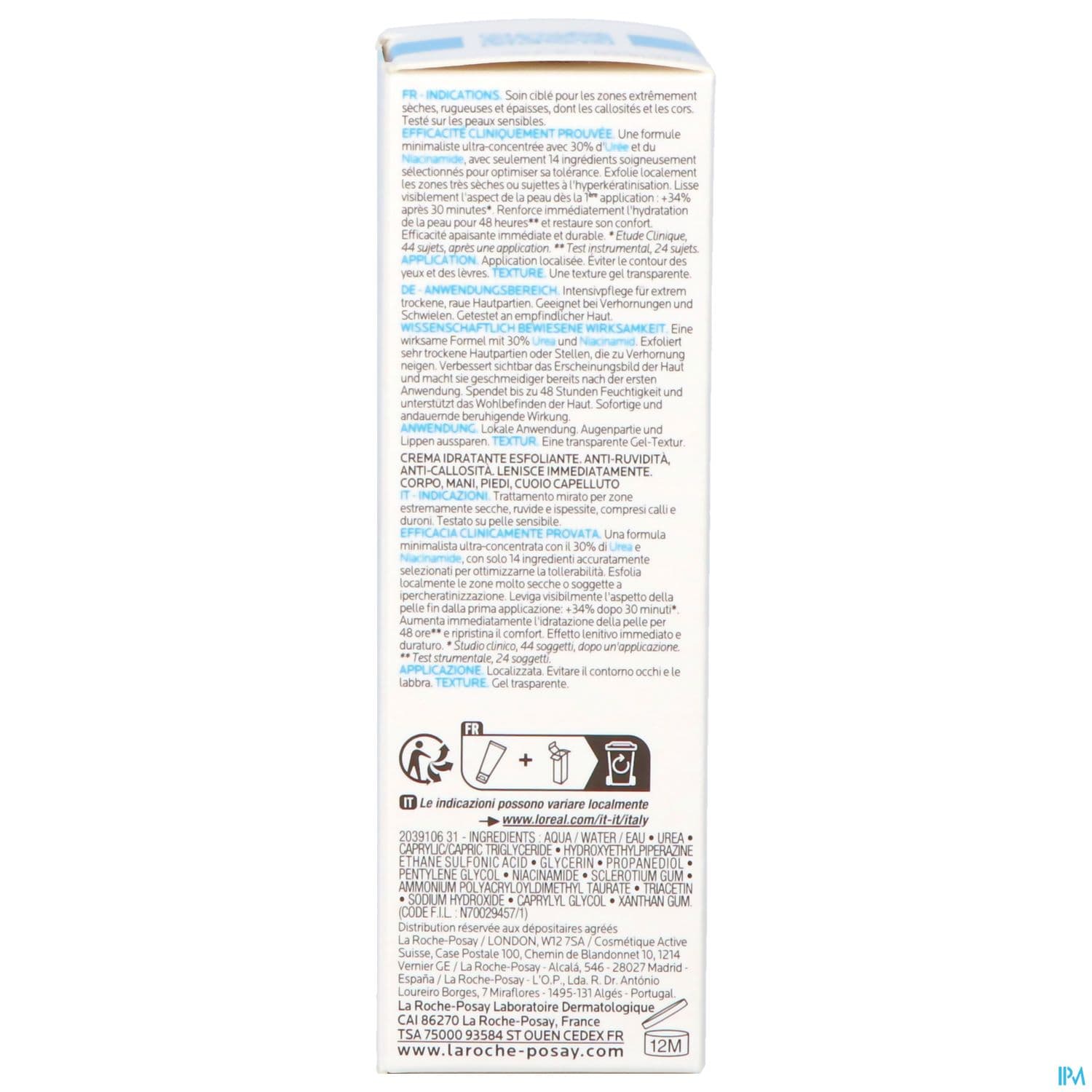 LIPIKAR UREA 30% GEL 50ML