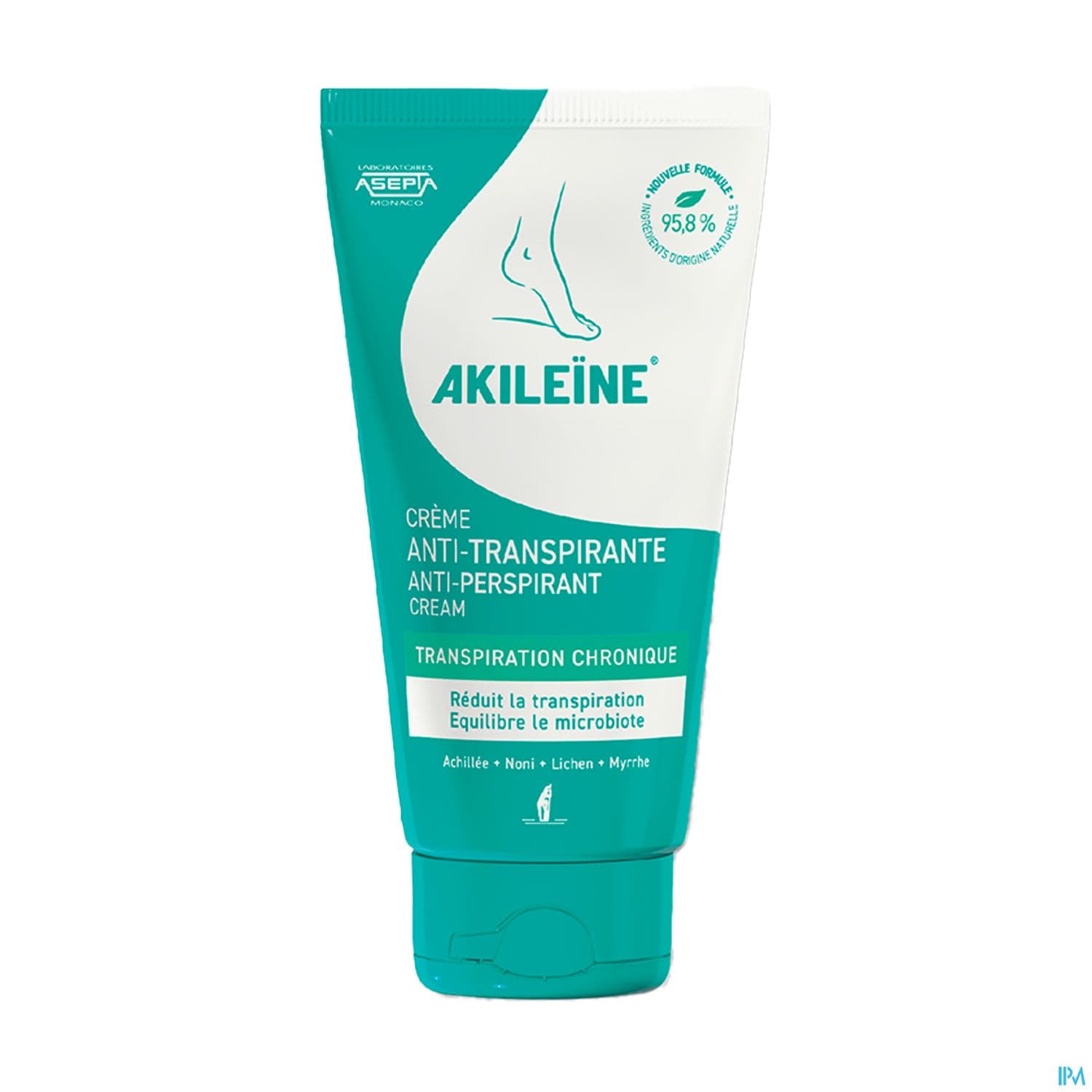 Akileine Vert Creme Antitranspirante 75ml