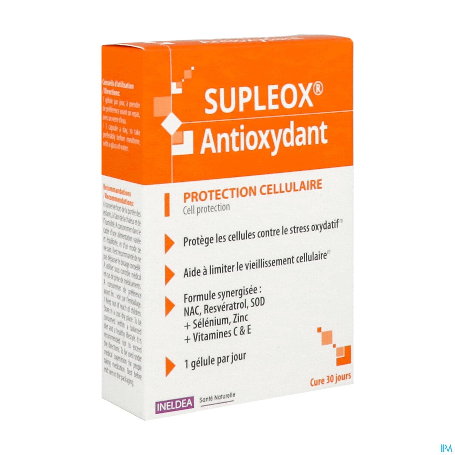 Ineldea Isn Supleox Antioxydant Protection Cellulaire Gelule 30