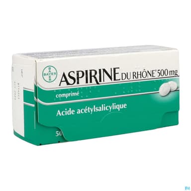 ASPIRINE 500MG RHONE CPR 50