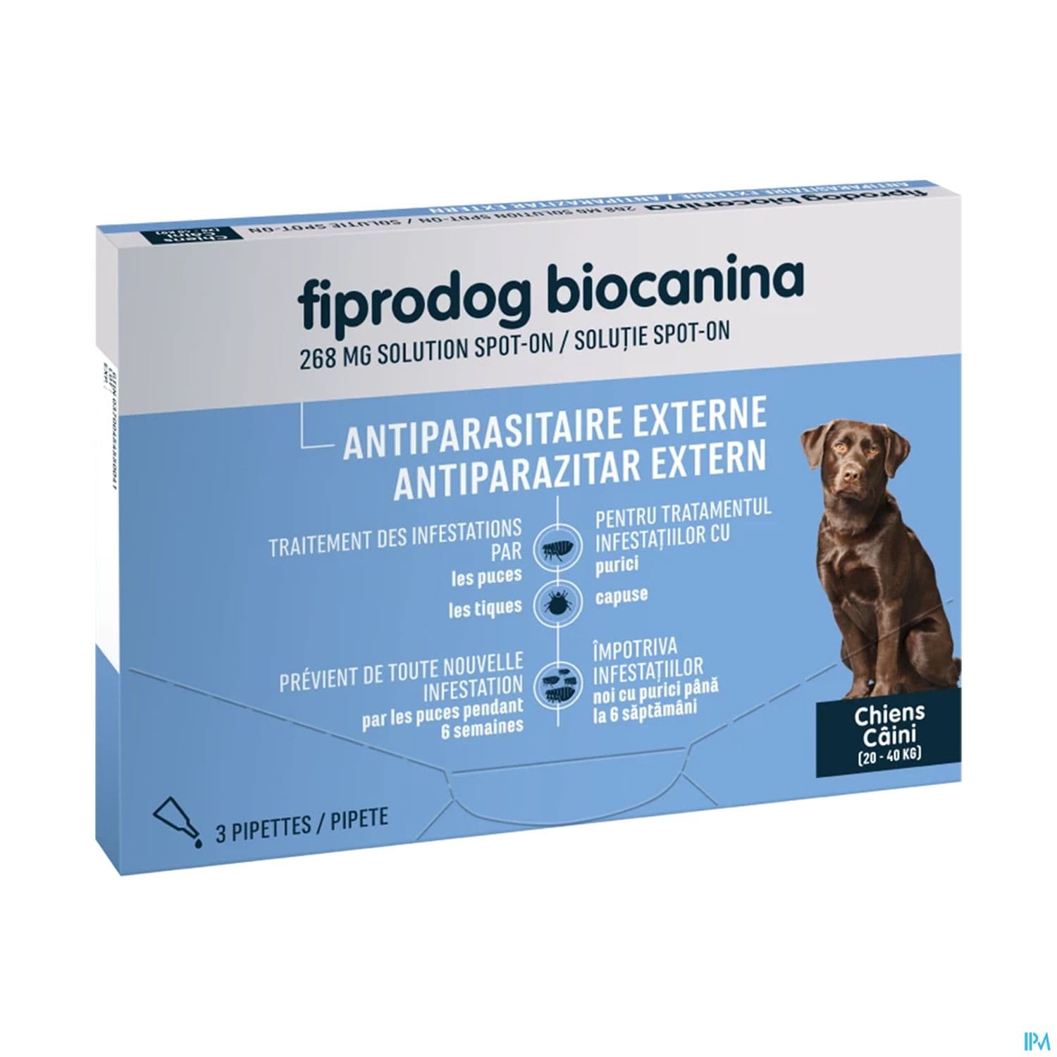 FIPRODOG 268MG SPOTON G/CHIEN PIP3
