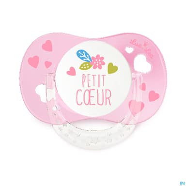 Luc Et Lea Sucette Anatomique Fille Anneau 0/6m X2