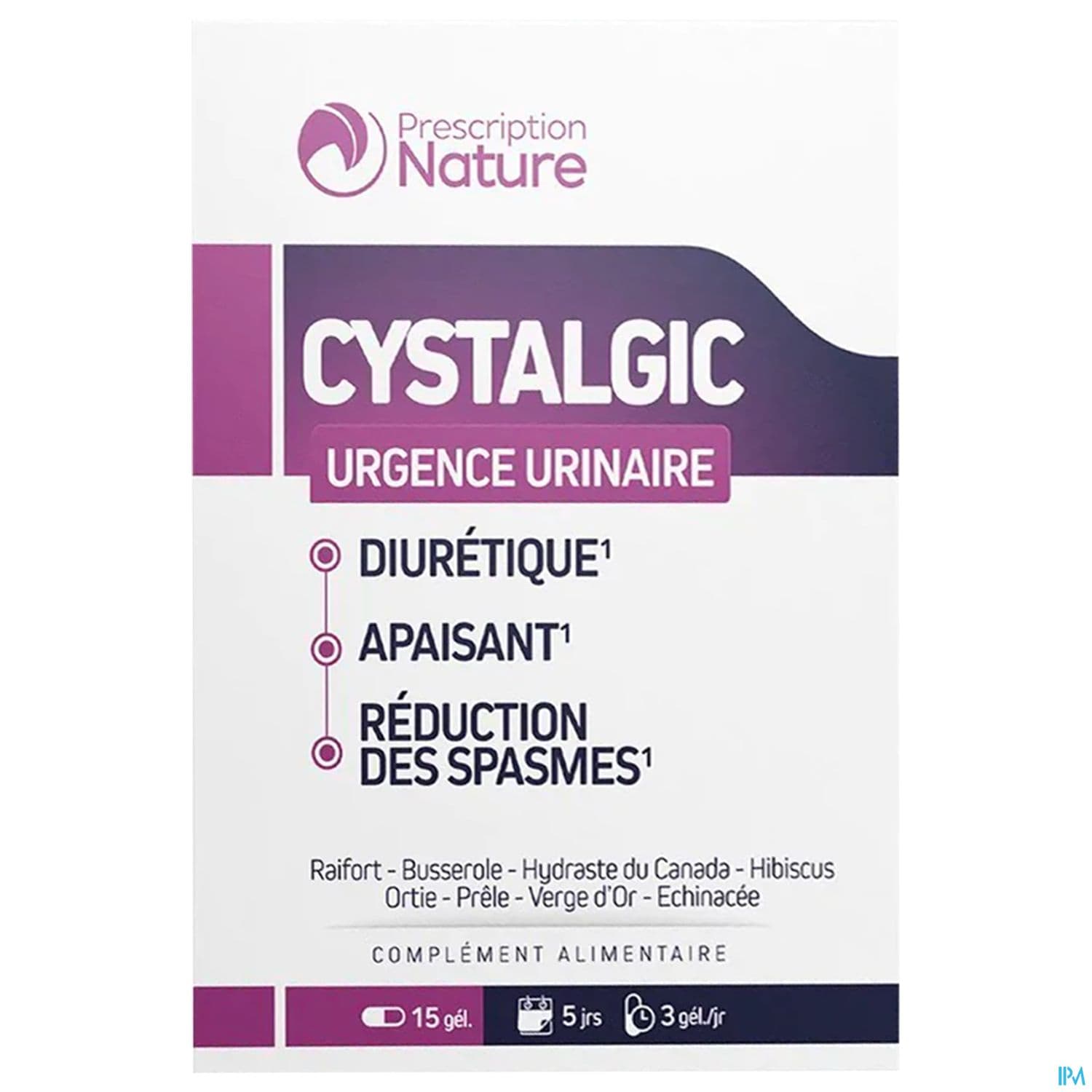 PRESCRIPTION NAT CYSTALGIC GELUL15