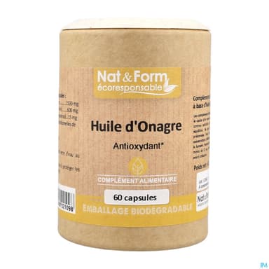 Nat Et Form Ecoresponsable Huile Onagre Capsule 60