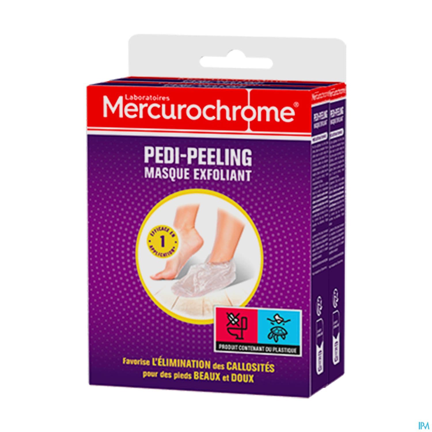 Mercurochrome Pedi Peeling Masque Exfoliant X2