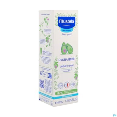 Mustela Bebe Enfant Hydra Bebe Enfant Creme Visage A l Avocat Bio 40ml