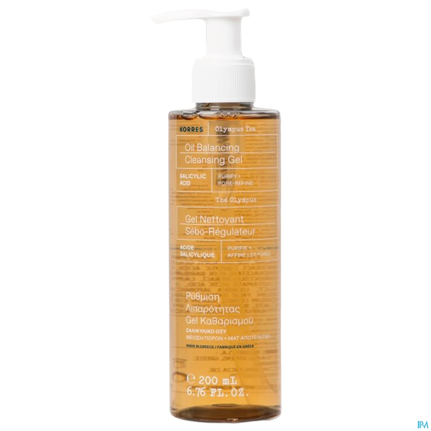 Korres The Olympus Gel Nettoyant Peaux Mixtes A Grasses 200ml