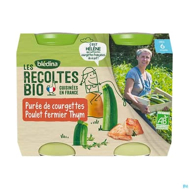 BLEDINA REC BIO COURG/POUL 200GX2