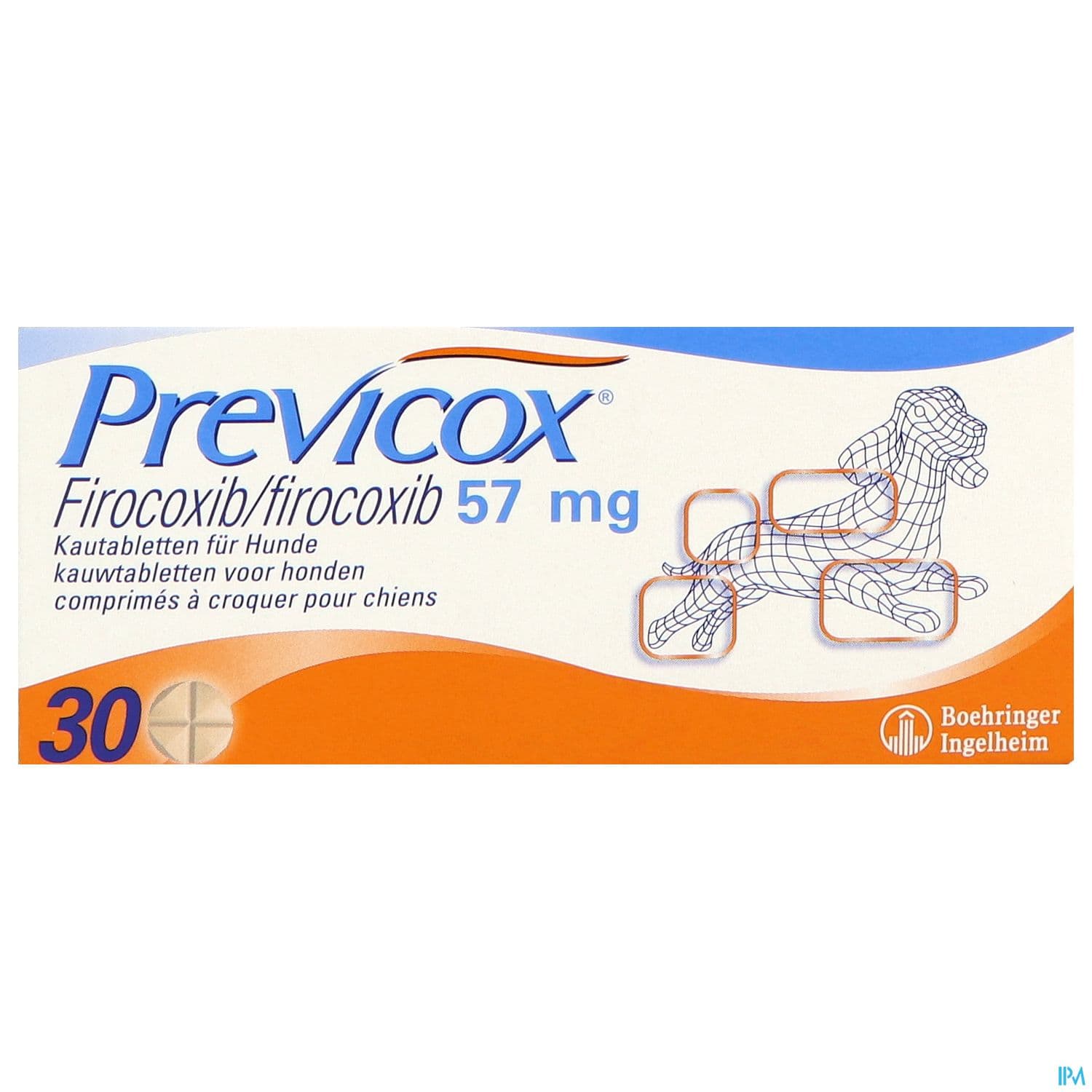 PREVICOX CPR 57MG BT 30