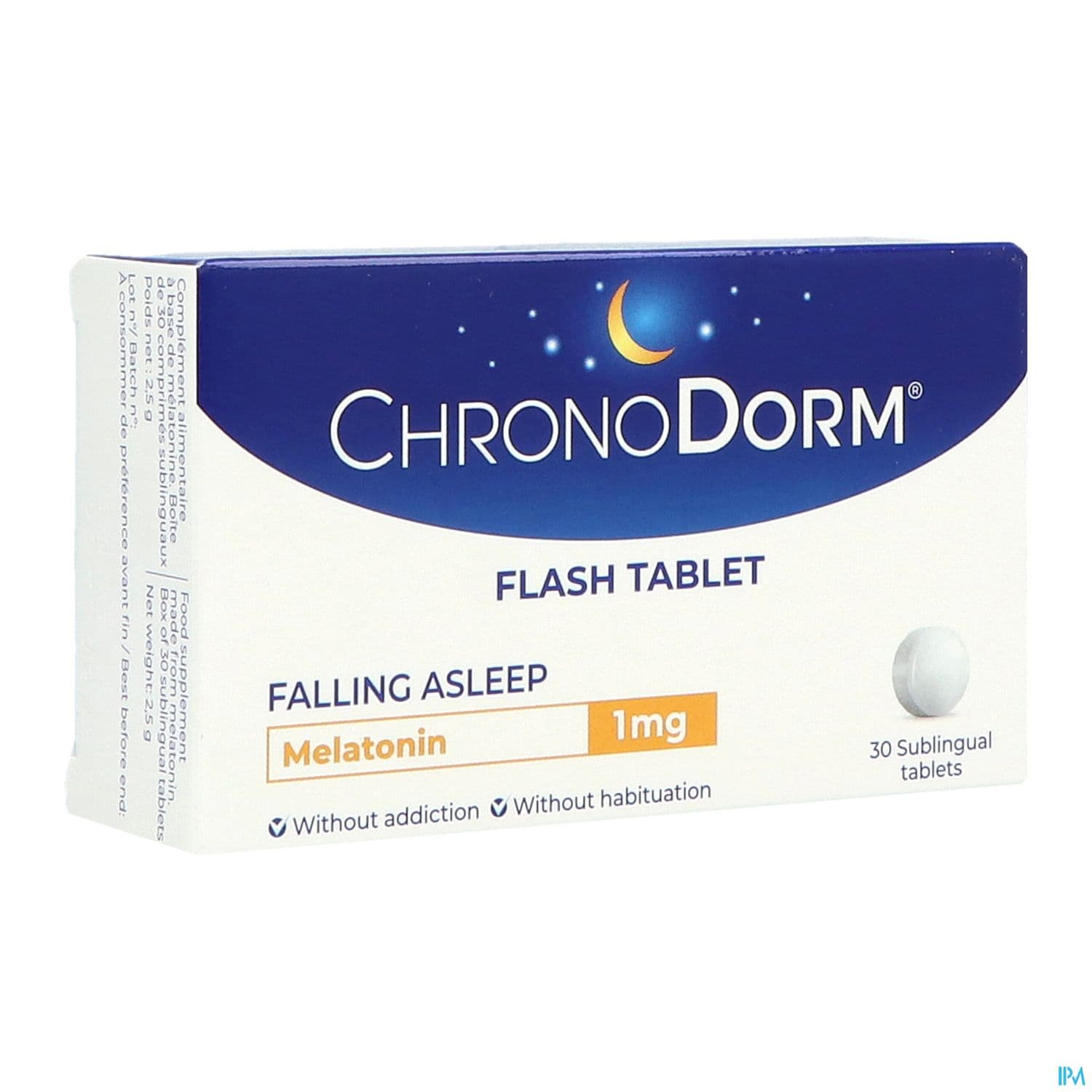 Chronodorm Melatonine Flash 1mg Comprime Sublingual 30