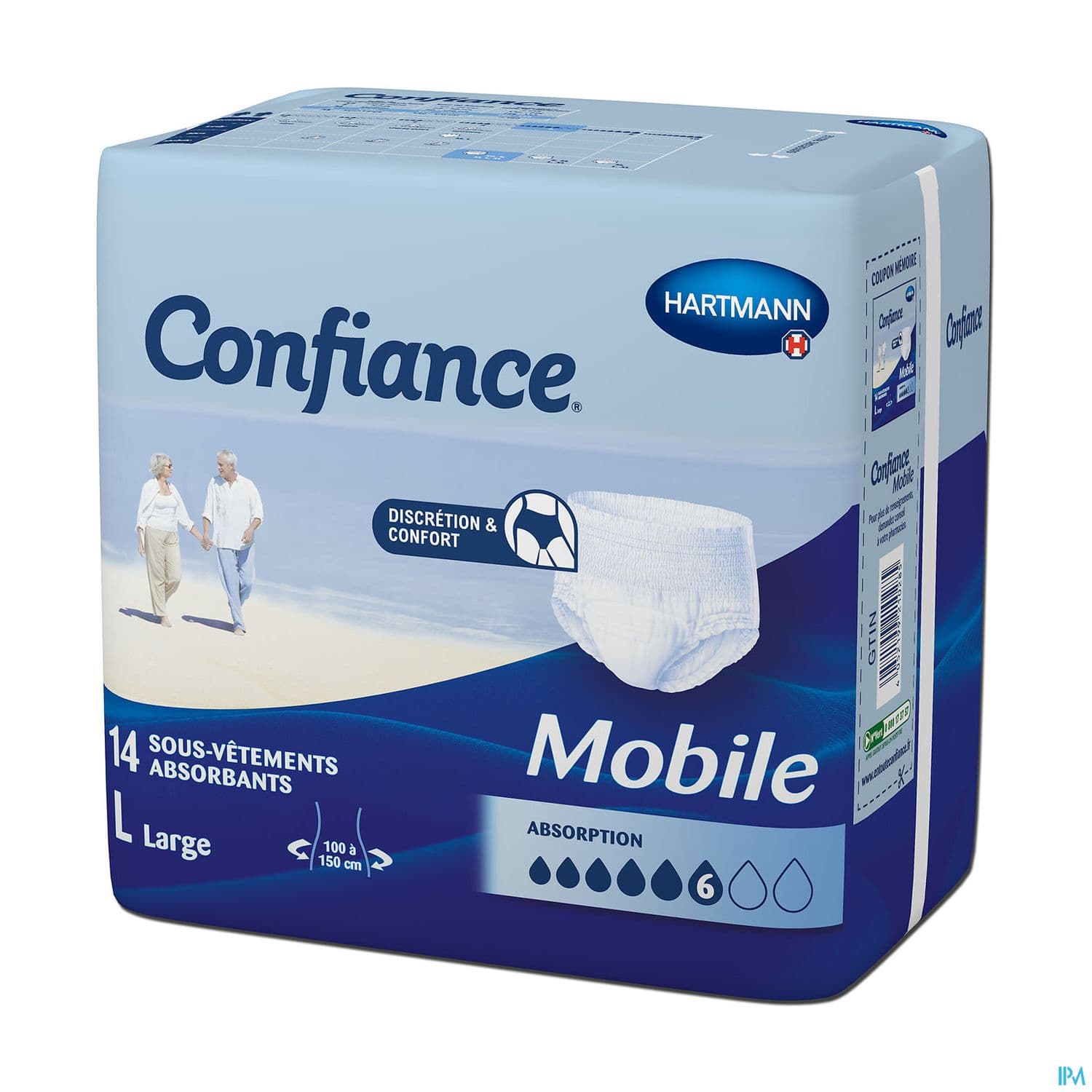Hartmann Confiance Mobile Absorption 6 Slip Absorbant l 14