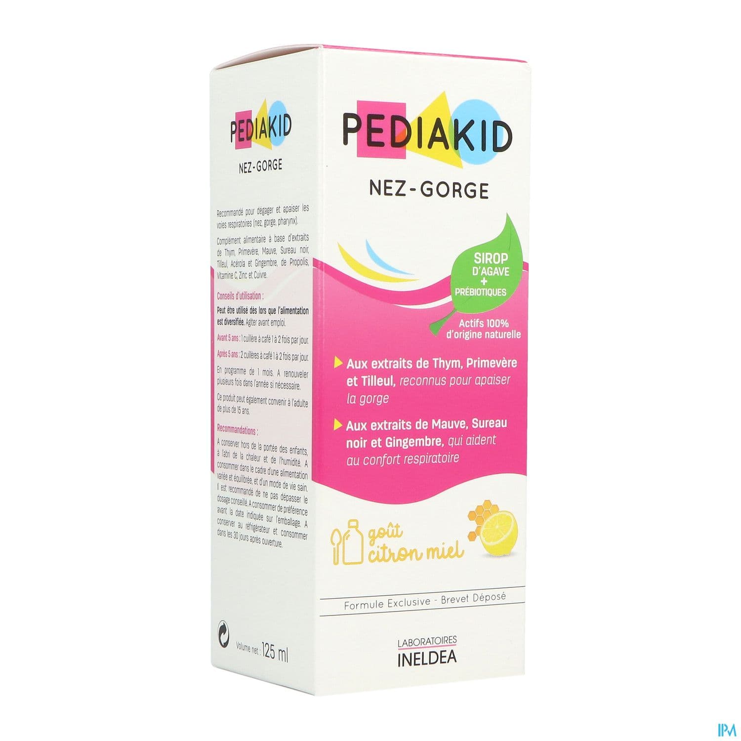 Pediakid Nez Gorge Sirop Miel Citron 125ml