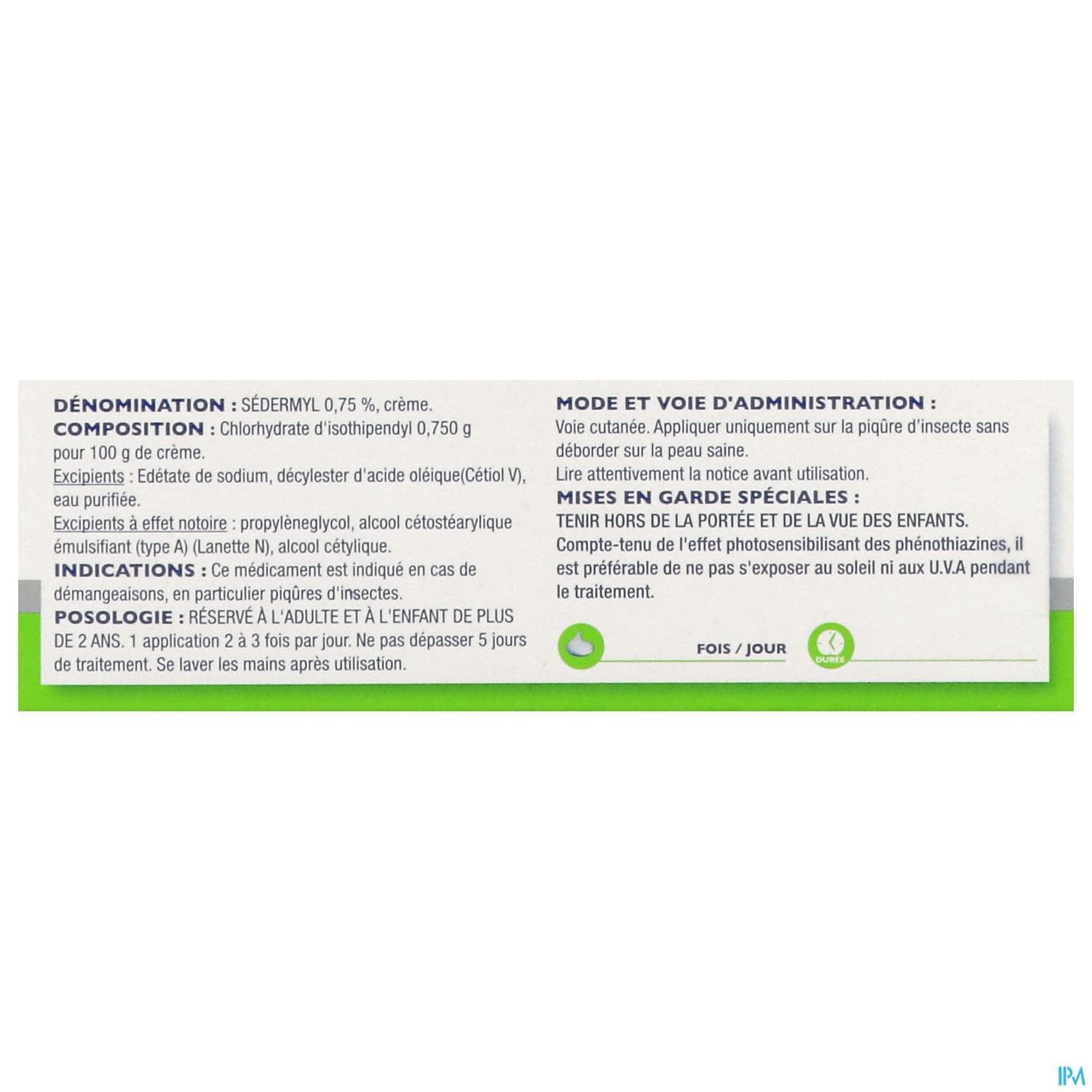 SEDERMYL 0,75% CR TUB 35G