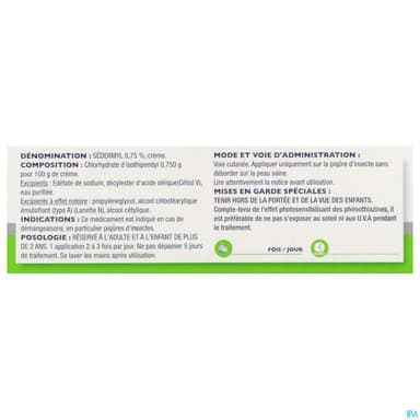 SEDERMYL 0,75% CR TUB 35G