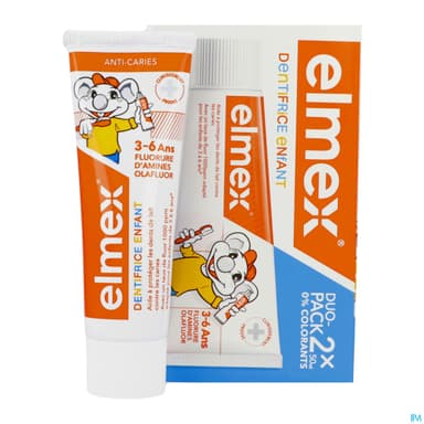 ELMEX DENT ENFANT 3-6ANS 50MLX2