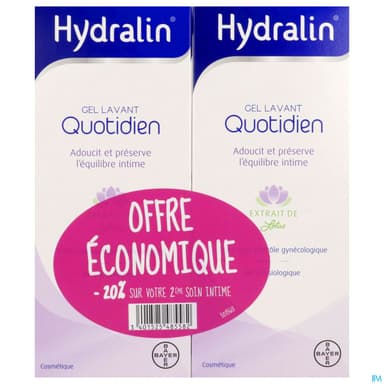 HYDRALIN QUOTIDIEN GEL LAV 200MLX2