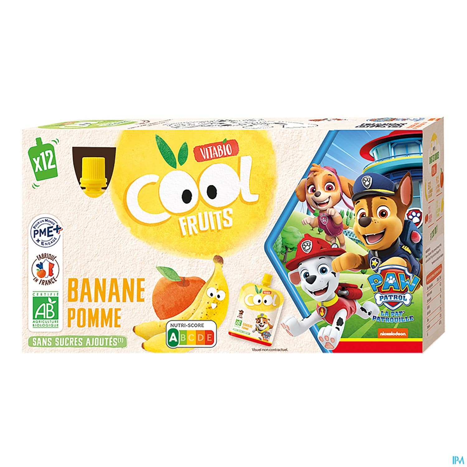 VITABIO COOL POMME/BANANE 12X90G