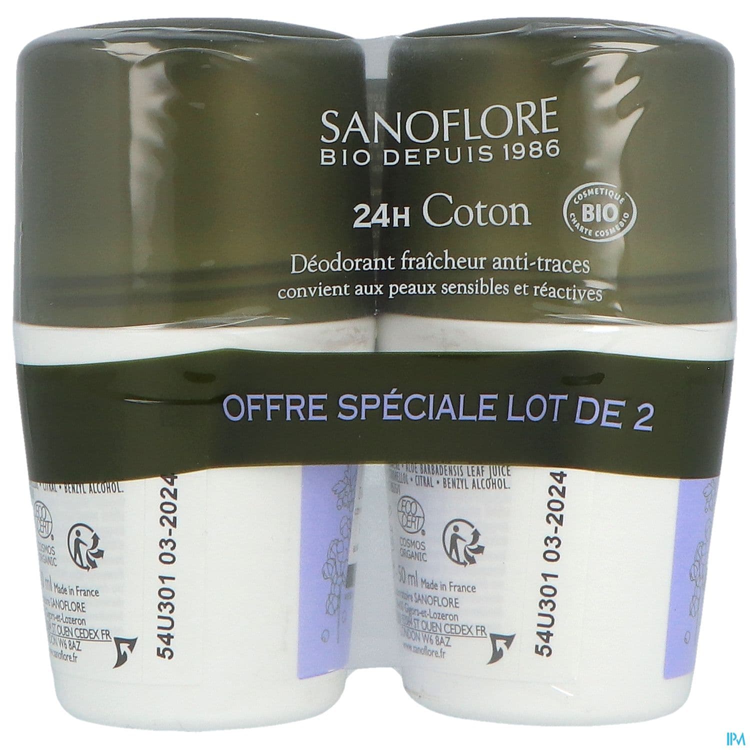 SANOFLORE DEOD PURETE LIN 50ML X2
