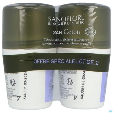 SANOFLORE DEOD PURETE LIN 50ML X2