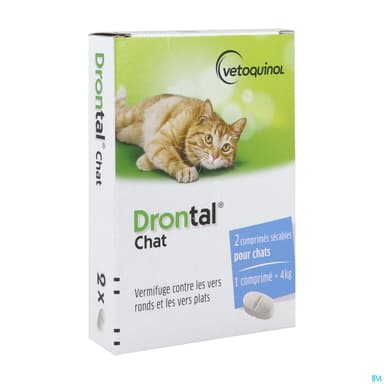 Drontal Chat Comprime Ellipsoide 2