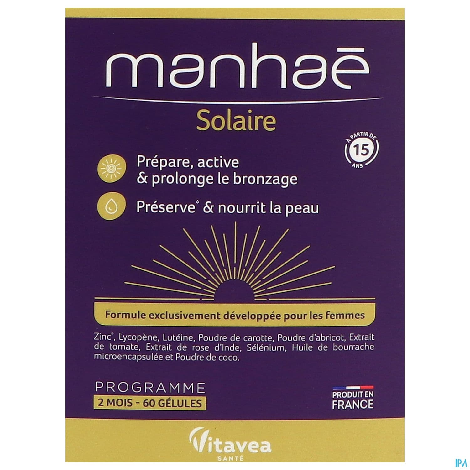 Vitavea Manhae Solaire Gelule 60