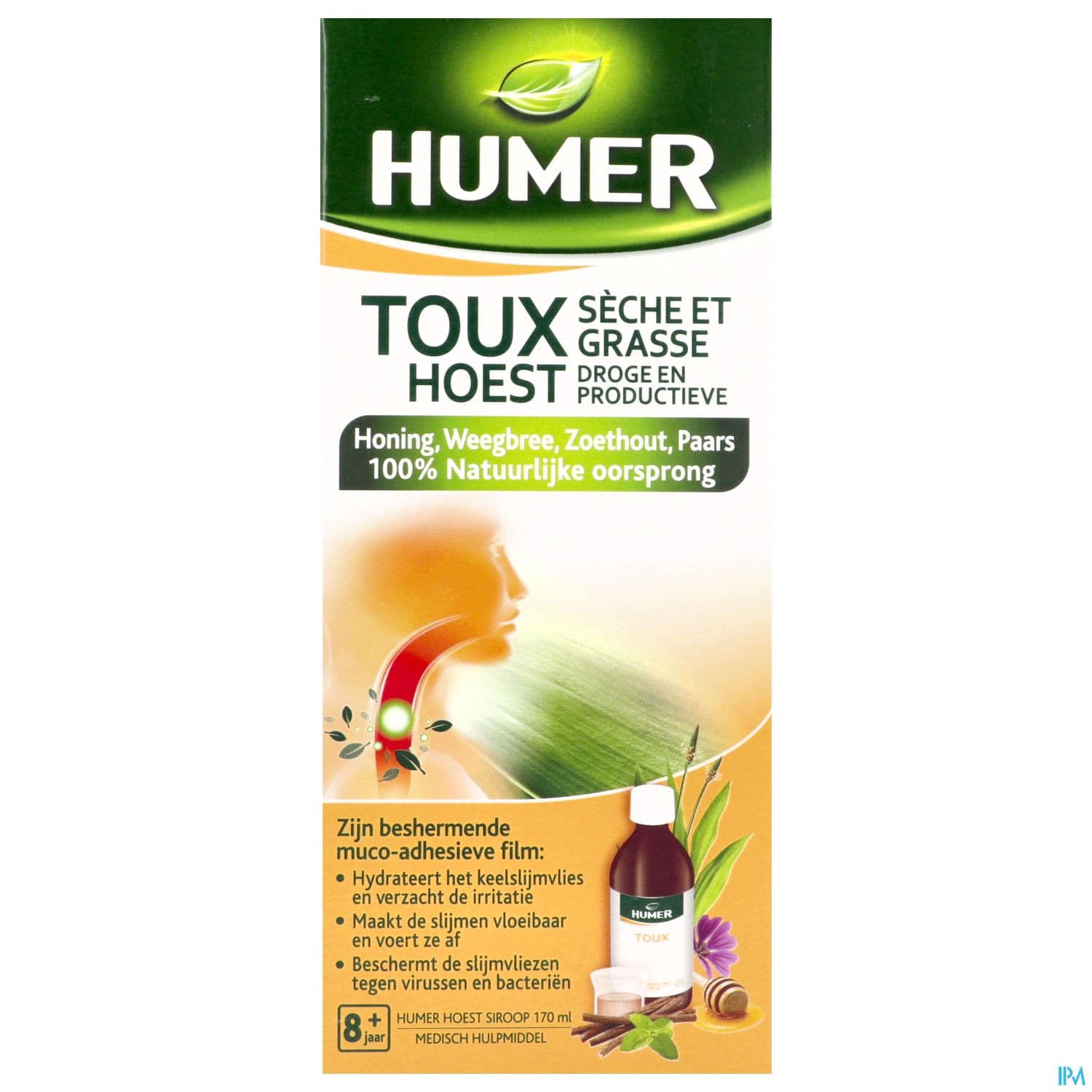 HUMER TOUX MIEL/PLANT/REG SP 170ML