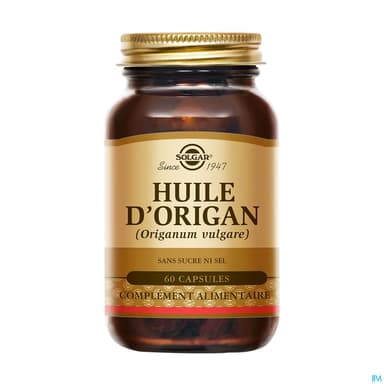 Solgar Huile Origan Capsule Molle 60