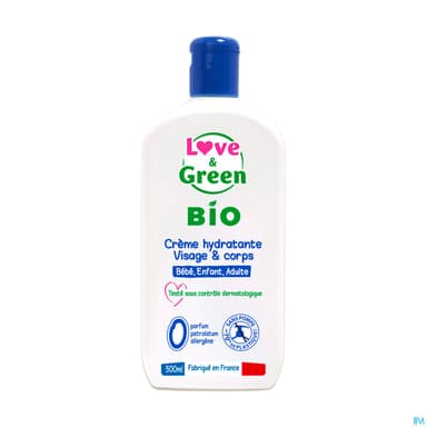 Love Green Bio Creme Hydratante Visage Et Corps 500ml
