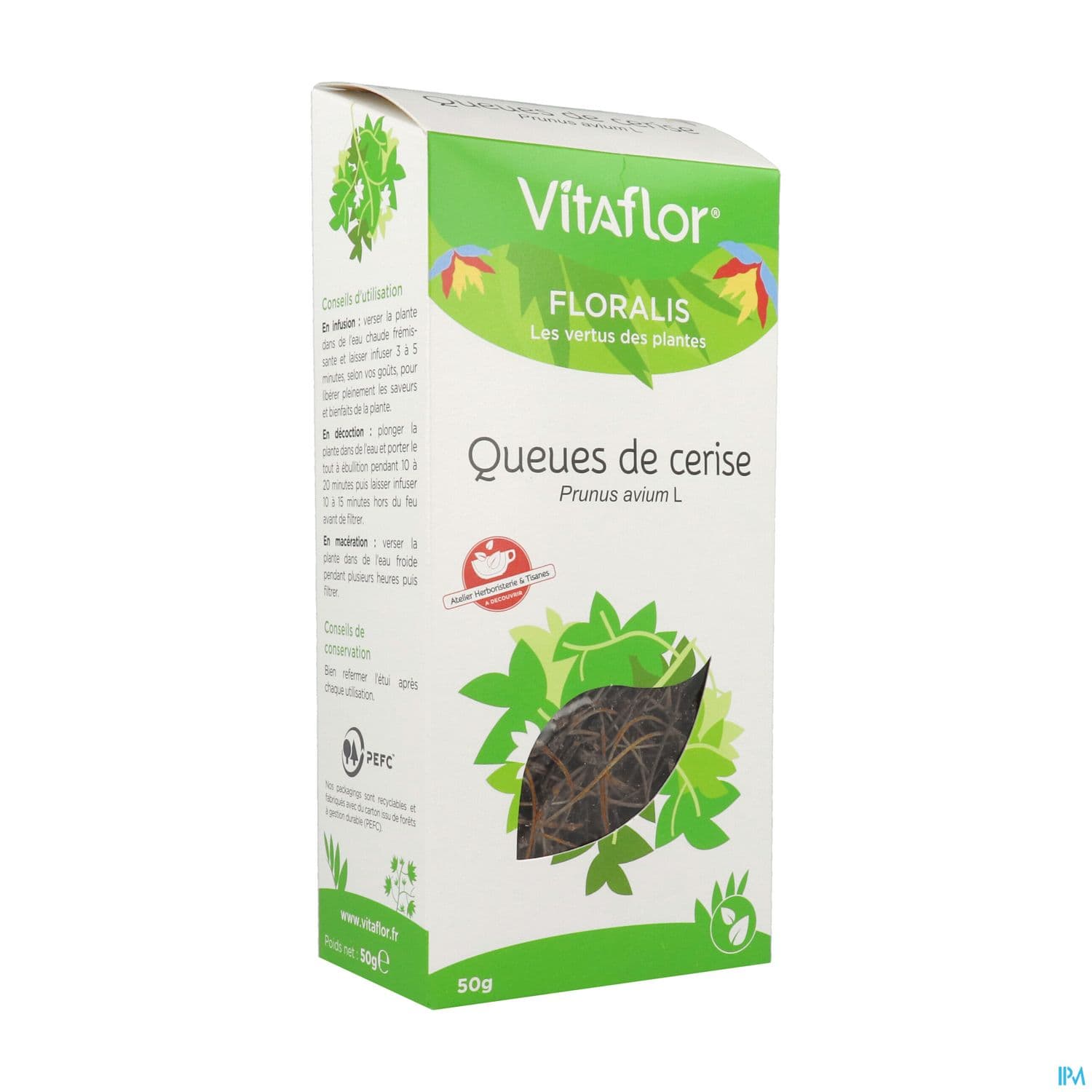 QUEUE CERISE VITAFLOR BTE 50G