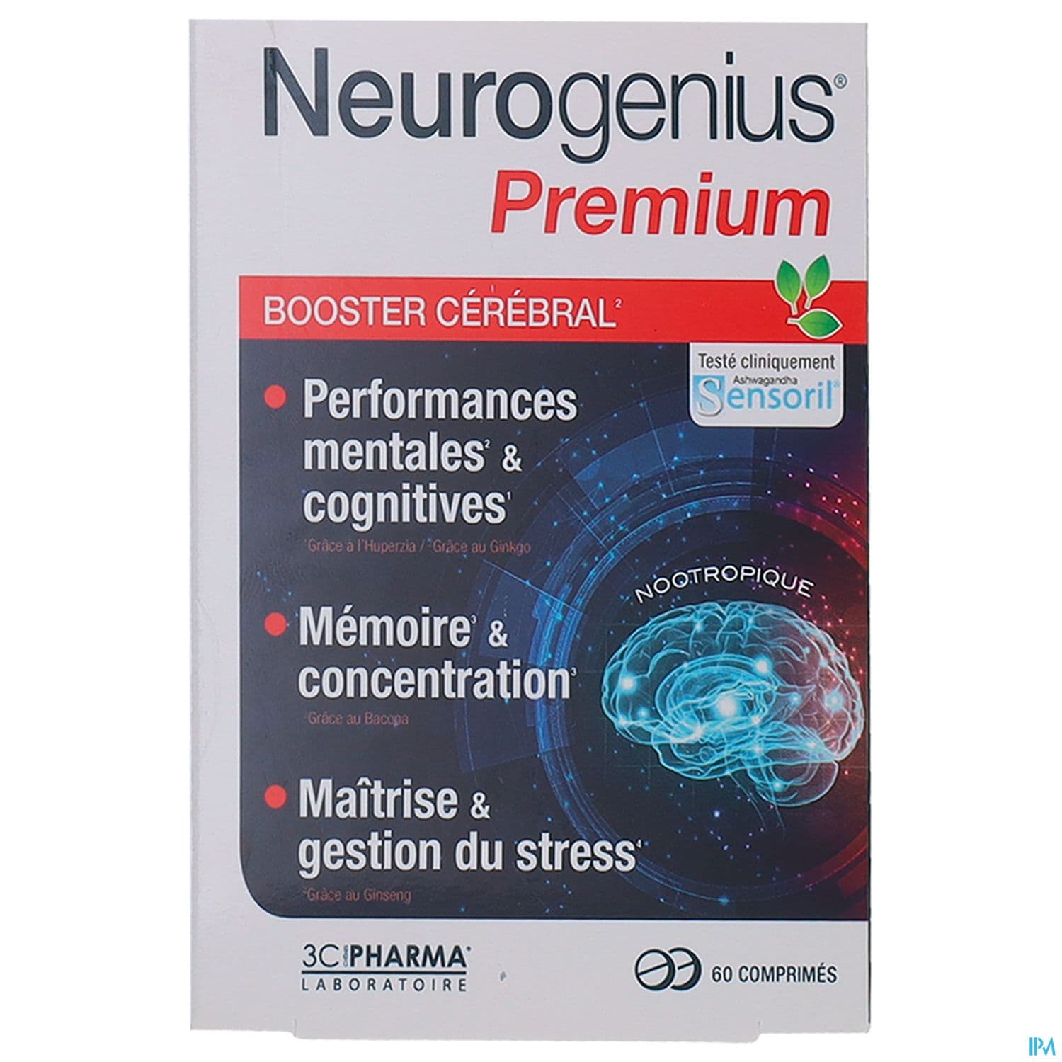 3C PHARMA NEUROGENIUS PREM CPR60