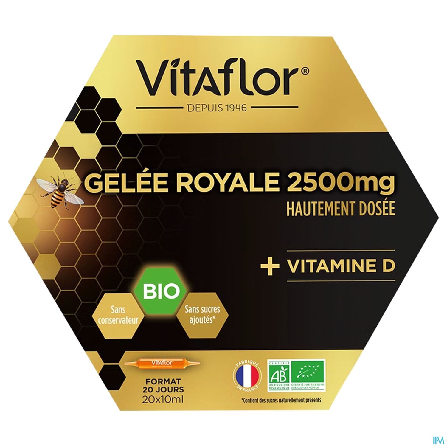 Vitaflor Bio Gelee Royale 25000mg + Viamine D 10ml X20