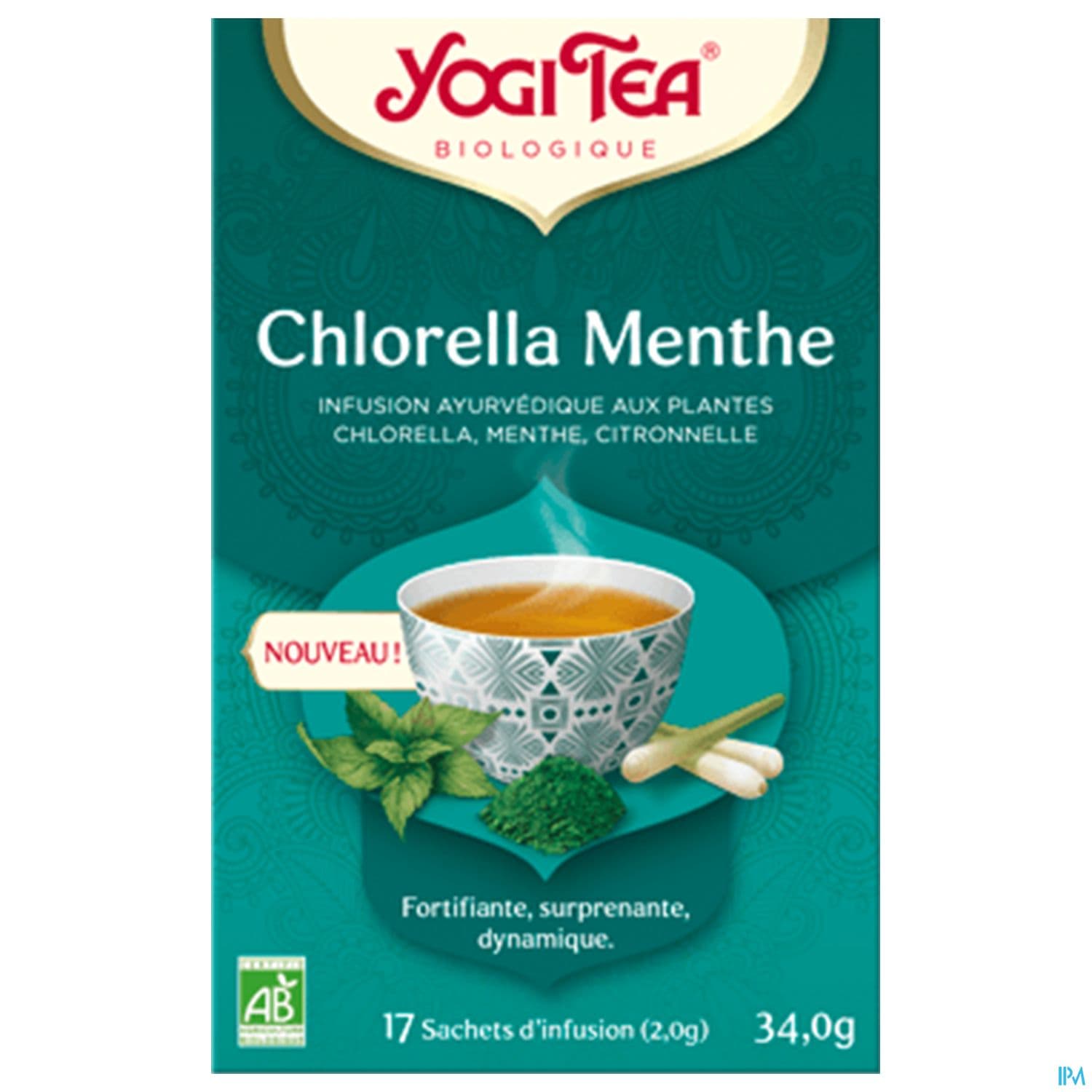 Yogi Tea Chlorella Menthe Bio Infusette 2g 17