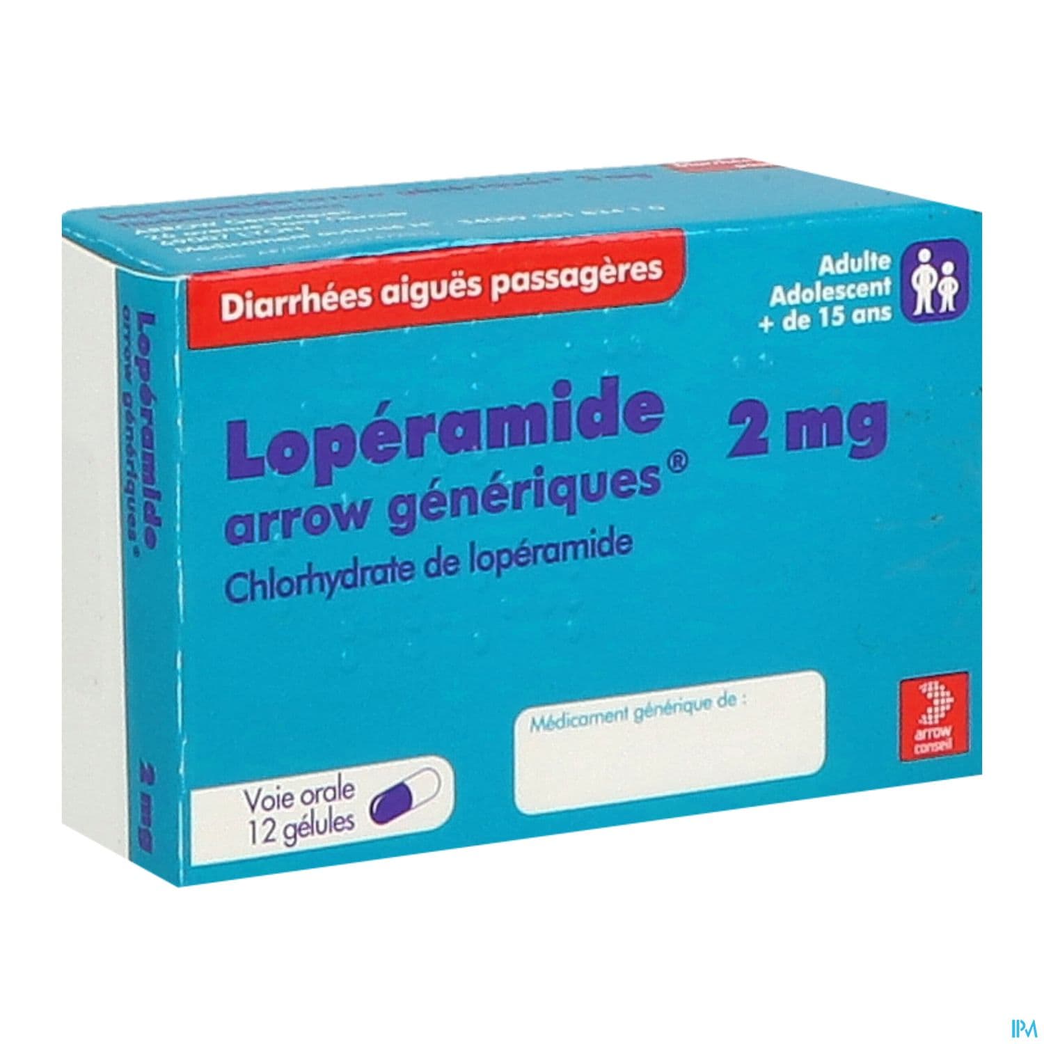 LOPERAMIDE 2MG ARROW CONS GELUL 12