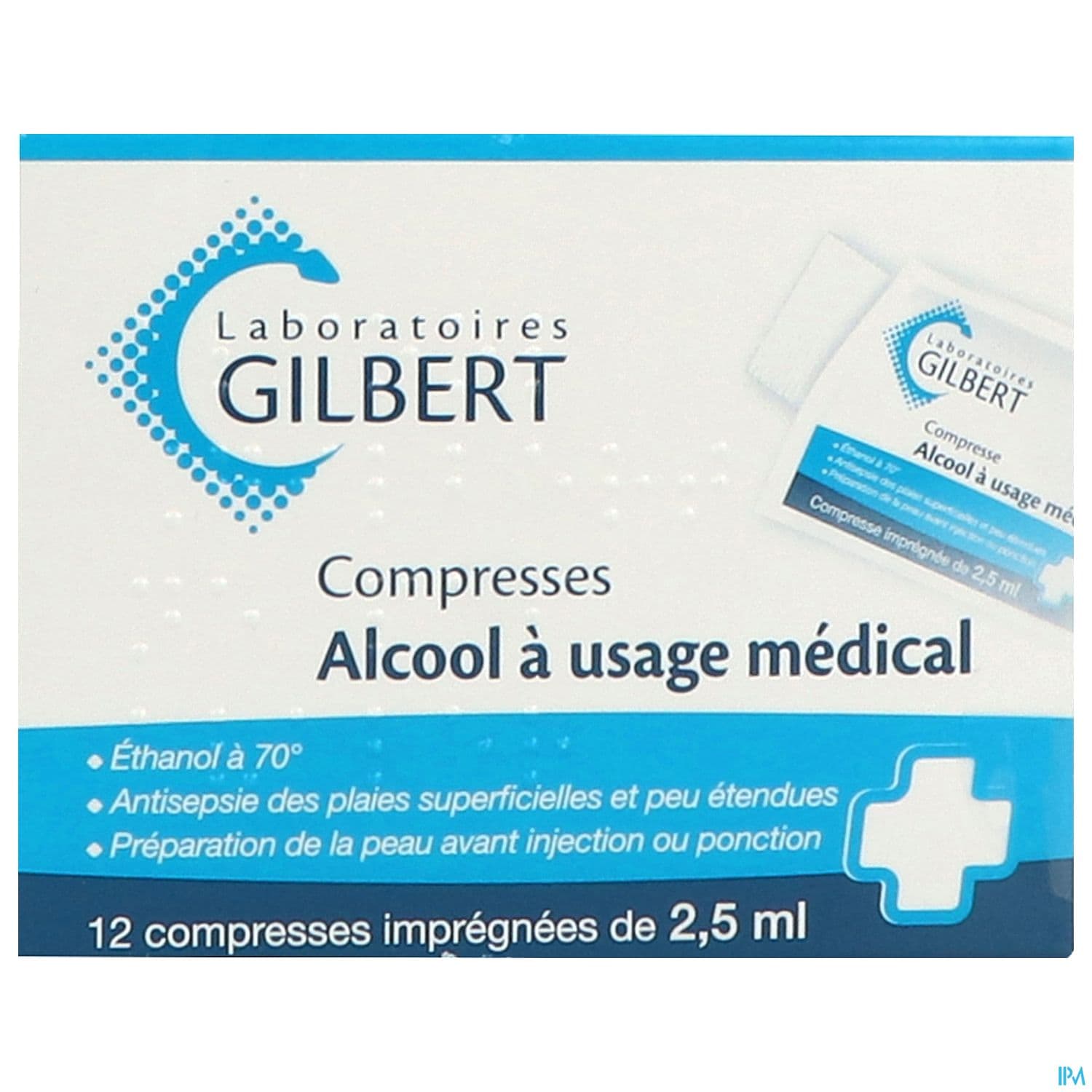 ALCOOL MEDICAL GILB 2,5ML COMP 12