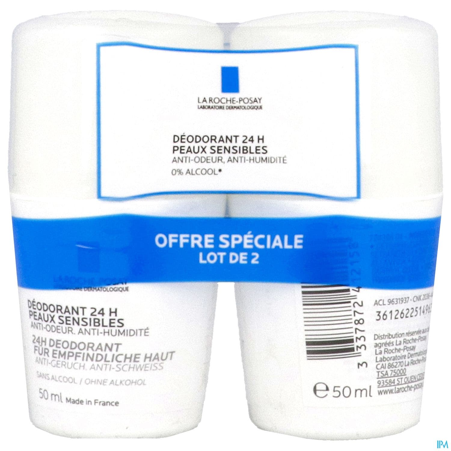 R-POSAY DEO PHYSIO24H BILLE 2X50ML