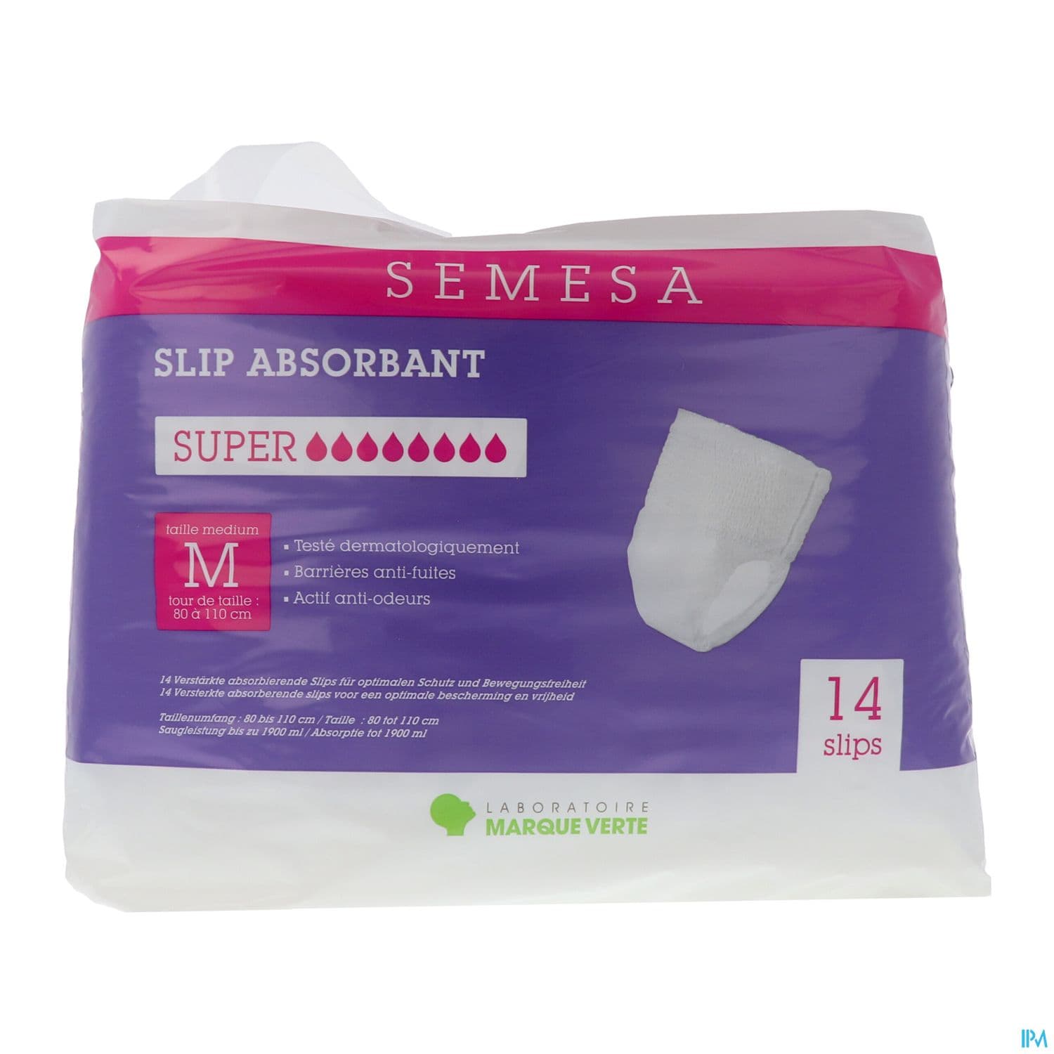 Semesa Slip Absorbants Super Medium Sachet De 14