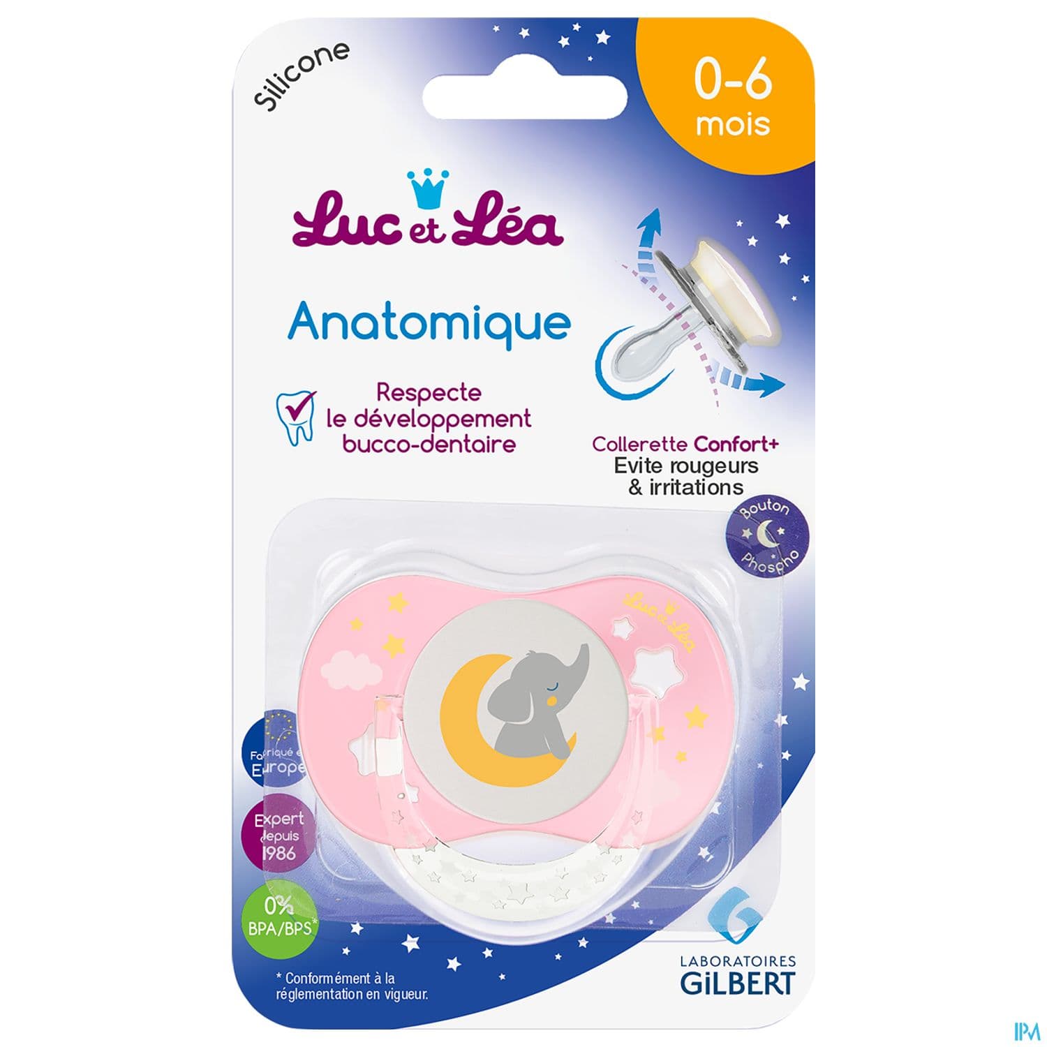 SUCET LUC NUIT ANA ELEPH ROSE 0-6M