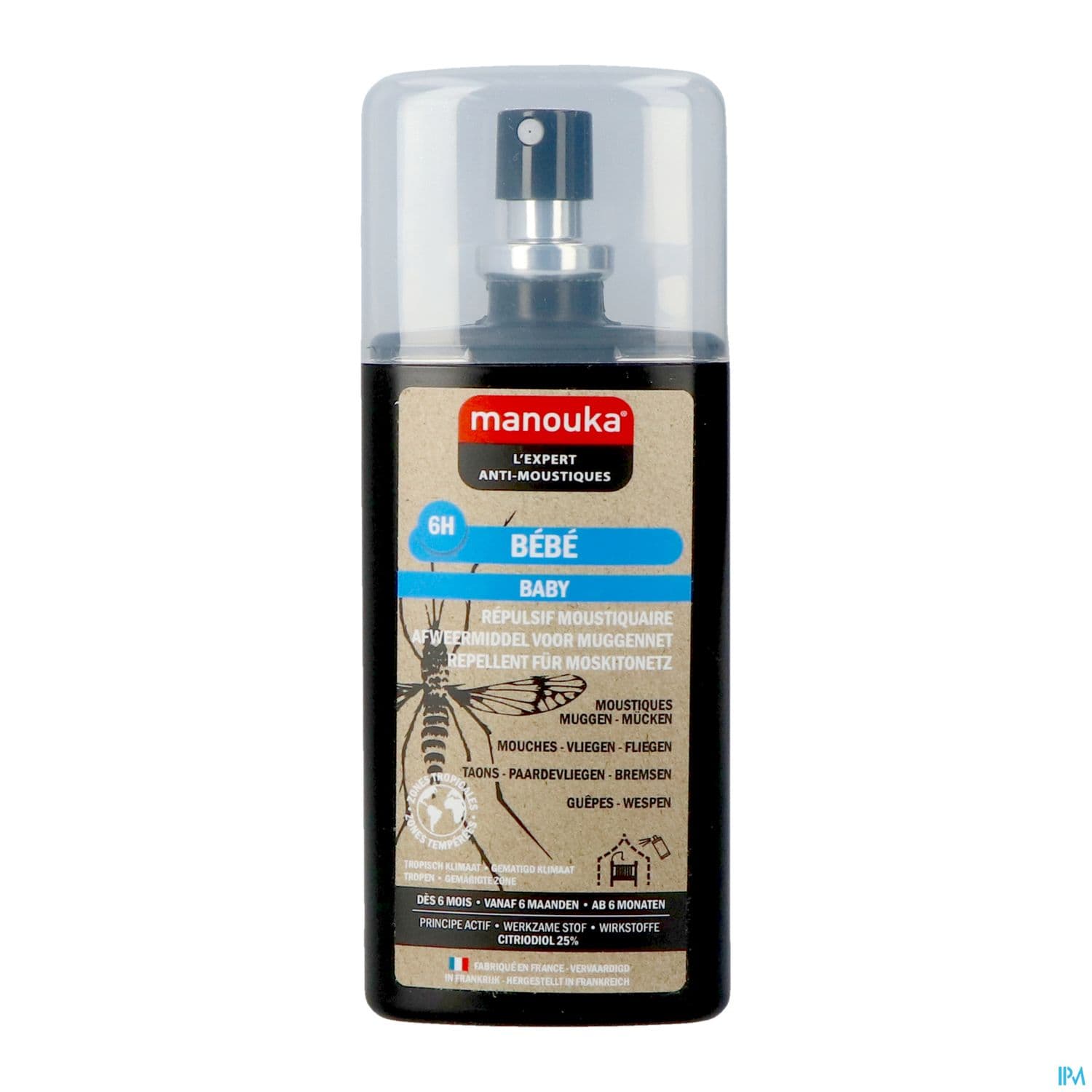 MANOUKA BEBE REPULSIF SPR 75ML — Pharmacie Centrale Elsie